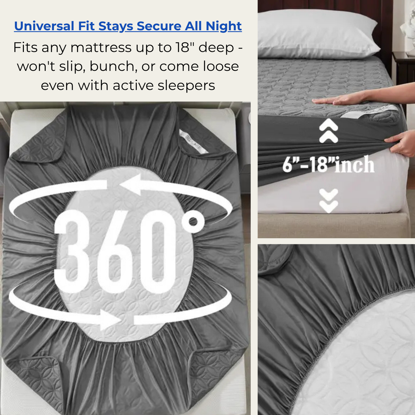 Single Triple-Layer Mattress Protector